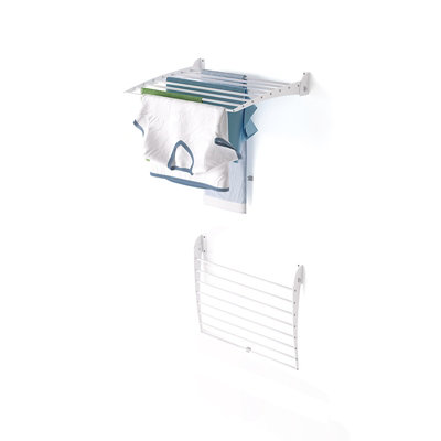 Foxydry Fold Down 62 Cm WhiteSpace-Saving Wall-Mounted Drying RackFoldable Clothes Dryer