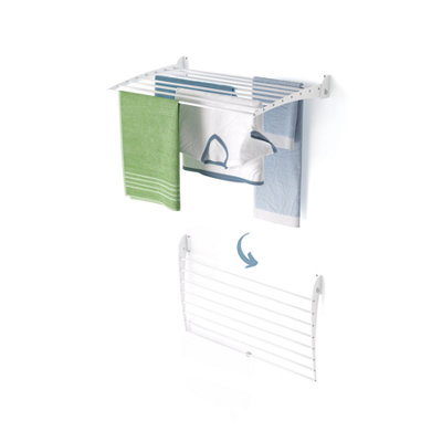 Foxydry Fold Down 82 Cm WhiteWall-Mounted Clothes AirerFoldable Drying Rack Solution