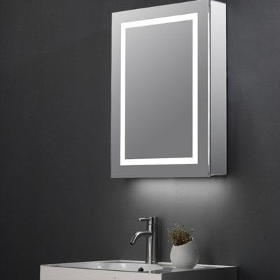 Jemima Illuminated Led Mirror Cabinet 700X500mm from B&Q