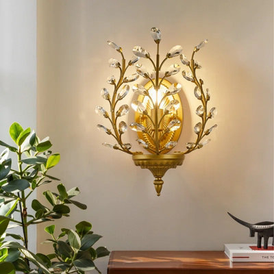 B&Q -  Crystal Steel Flush Mounted Sconce