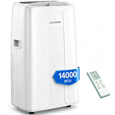 Leenon Air Conditioning Unit 14000 Btu Portable ConditionerPowerful 4-In-1 Ac Conditioners Dehumidifier Fan & Sleep Mode from B&Q