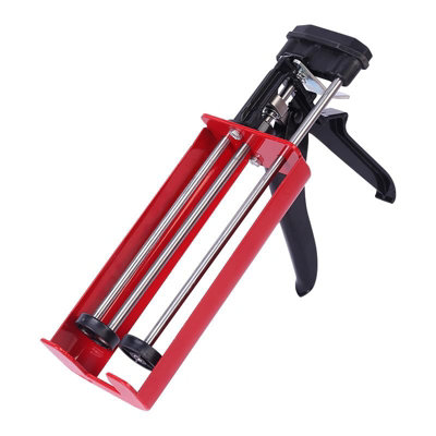 Twin Cartridge Caulking Gun For Dual Components (1:1 Mix Ratio) Up To 400 Ml Manual Caulk Applicator AdhesivesSealants from B&Q