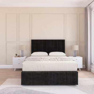 Sloomy California Divan Bed Set With 2 Drawers FootendPlush Velvet from B&Q
