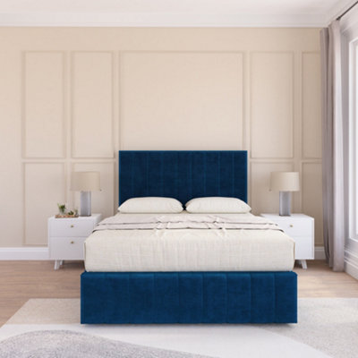 Sloomy California Divan Bed Set With 2 Drawers FootendPlush Velvet from B&Q