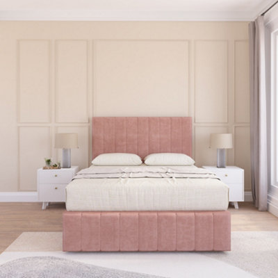 Sloomy California Divan Bed Set With 2 Drawers FootendPlush Velvet from B&Q