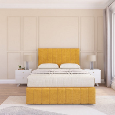 Sloomy California Divan Bed Set With 2 Drawers FootendPlush Velvet from B&Q