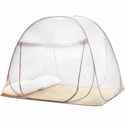  - Qwork Mosquito Net For BedPop Up Foldable Double Door Curtain,150 200 150 Cm