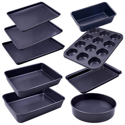 Stoven Non-Stick 9Pc Bakeware Set from B&Q