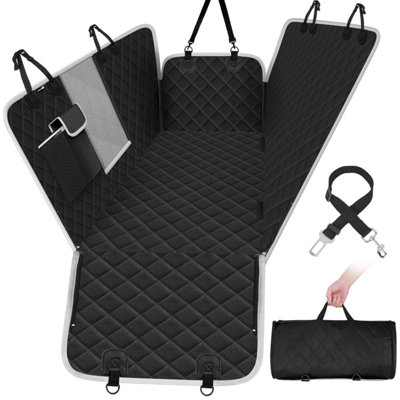 Pecute Dog Car Seat CoverFor Dogs With Viewing Window / Side Flaps / Storage BagsHammock Scratch Proof Nonslip Back Protector from B&Q