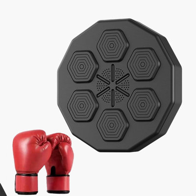 Obasyhig Black Bluetooth Household Music Boxing Target With Red Gloves