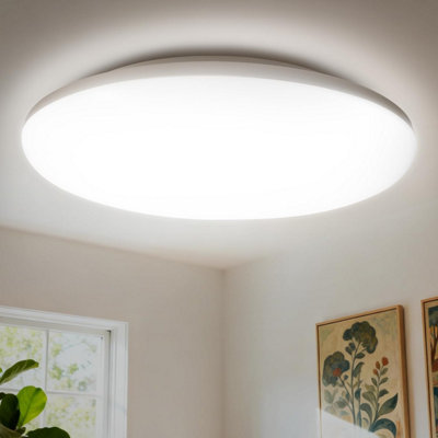 Warmelle Ceiling Lights,bathroom Light 22 W 4000 K 28 Cm Round,3080 Lm,waterproof Ip 65,no Flicker & No Delay,cri 80,led For from B&Q