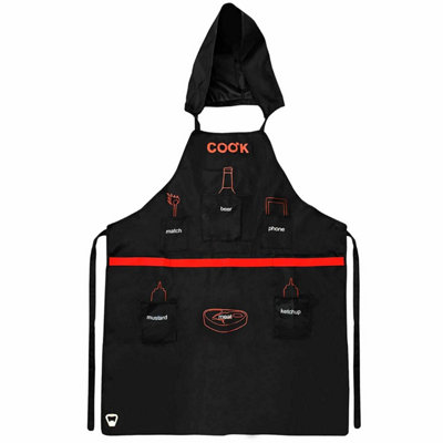 Ckb Ltd The Man Apron Pockets Bbq Kitchen Novelty Black
