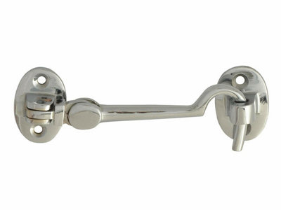 Forge 100mm Cabin Hook Silent With Chrome Finish from B&Q