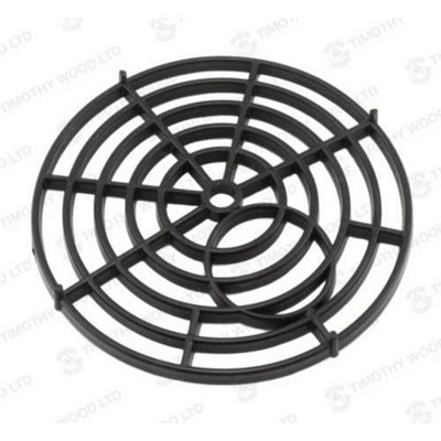 Black Round 7" 175mm Stadium Plastic Drain Grate Gully Grid Cover from B&Q
