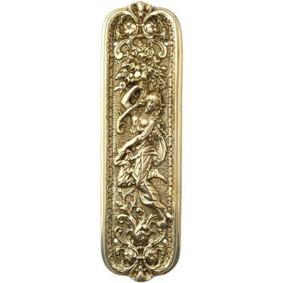 Castelion Brass Grecian Lady Fingerplate from B&Q