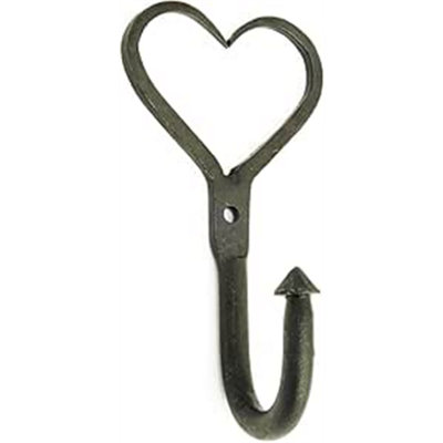 Castelion Wrought Iron Love Heart Hook from B&Q