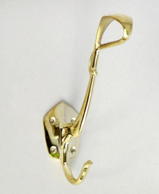 Castelion Brass Art Nouveau Hat And Coat Hook from B&Q
