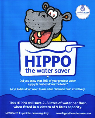 HippoThe Water Saving Toilet Tank Bag 9 from B&Q
