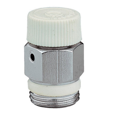 B&Q -  3/8Inch Bsp  Manual Radiator Air Vent Bleed Plug Valve No Need Key