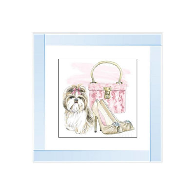 Biznest Glamour Pups Ii Glitter Liquid Wall Art from B&Q