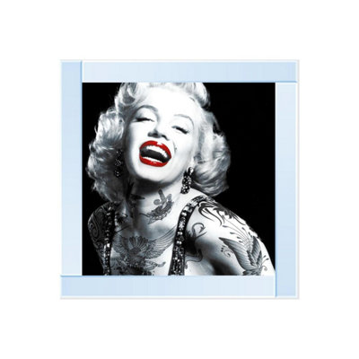 Biznest Tattooed Marilyn Monroe Glitter Liquid Wall Art from B&Q