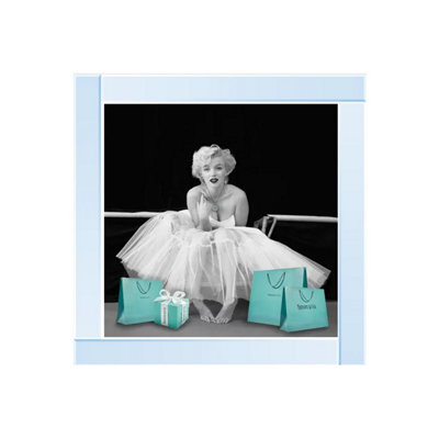 Biznest Marilyn Shopping Spree Glitter Liquid Wall Art from B&Q