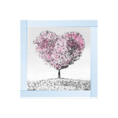 Biznest Heart Tree Glitter Liquid Wall Art from B&Q