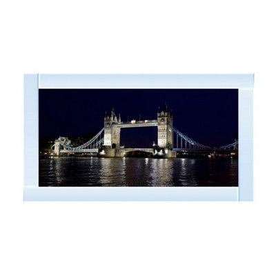Biznest London Bridge At Night Glitter Liquid Wall Art from B&Q