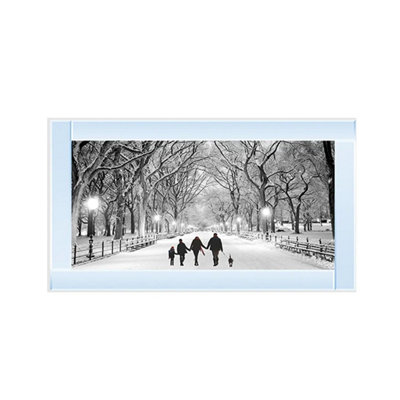 Biznest Family Walk Glitter Liquid Wall Art from B&Q