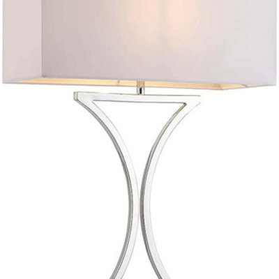 Biznest Endon Epalle Table Lamp ChromeHome DecorativeLiving RoomBedroom RoomEye-Catching Design from B&Q