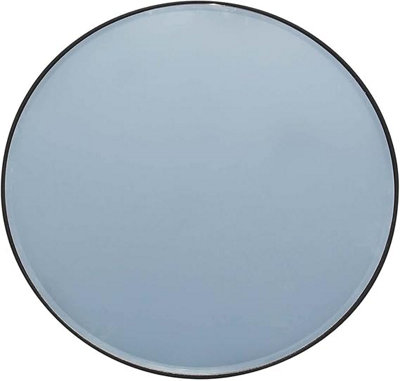 Biznest Apartment Circular Mirror 50Cm BlackHome DecorativeLiving RoomBedroom RoomEye-Catching Design from B&Q