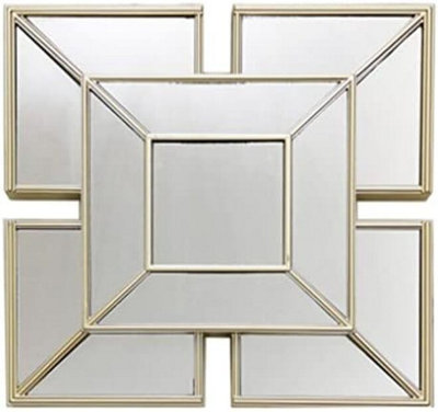 Biznest Set Of 3 Art Deco Style MirrorsThe World's Largest Mirror Collection Of Biznest Store from B&Q