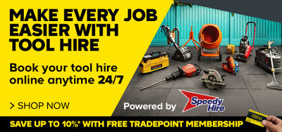 Make every job easier with with tool hire. Book online any time with Speedy Hire.