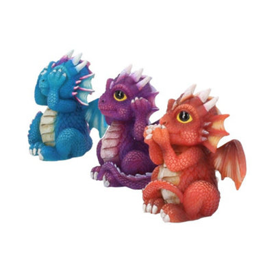 Three Wise Dragonlings FigurinesNemesis Now from B&Q