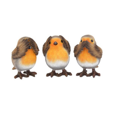 Three Wise Robin FigurinesNemesis Now from B&Q