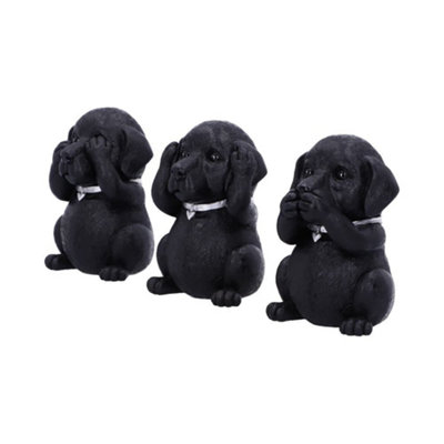 Three Wise Labrador Figurines By Nemesis Now from B&Q