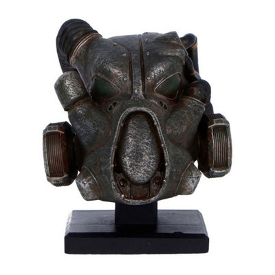 Bethesda Softworks Fallout X-01 Power Armour Helmet Replica with Display Stand, Black Resin Model - Image 5