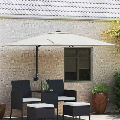 B&Q -  Garden Parasol Sand 248,5 X 247,5 X 119 Cm Fabric