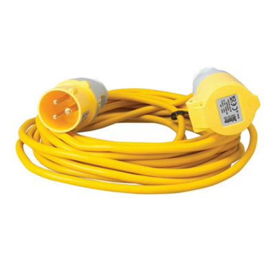 Draper 35073 Defender E85118 110V Extension Lead Yellow 1.5mm 16A 10M