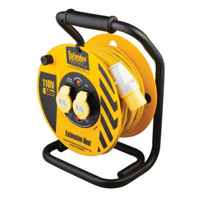 Draper 35113 Defender E86500 110V Industrial Cable Reel 50M from B&Q