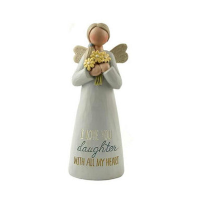 Feather & Grace  Angel Figurine Daughter (I Love You)