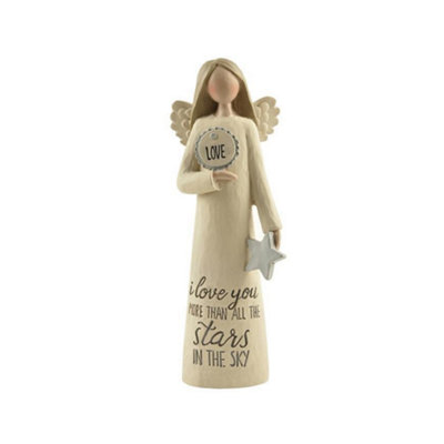 Feather & Grace Angel FigurineI Love You (Stars) from B&Q