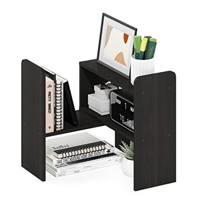  - Furinno Classic Desk Top Organizer BookshelfEspresso