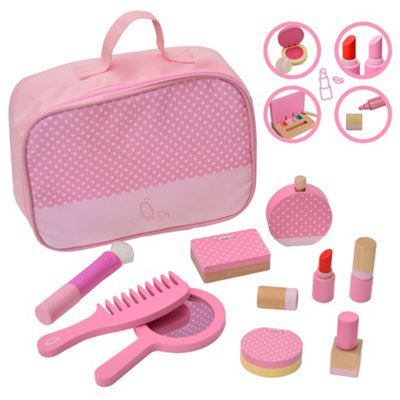 Teamson Home Teamson KidsFashion Polka Dot Print Chloe Wooden Vanity  Accessories Makeup Kit from B&Q