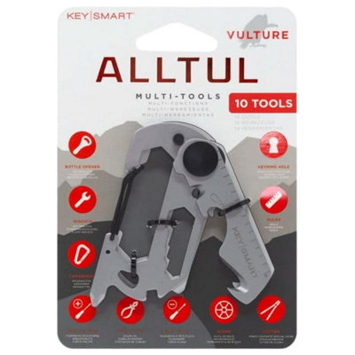 Keysmart Alltul Multi-Tool Vulture For Keyring & Wallet Stainless Steel - Image 3