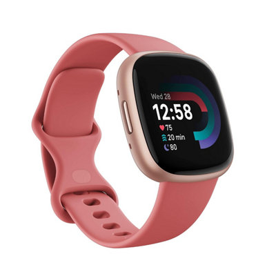Fitbit Pink Versa 4 Smart Watch - Sand Size  - Image 16