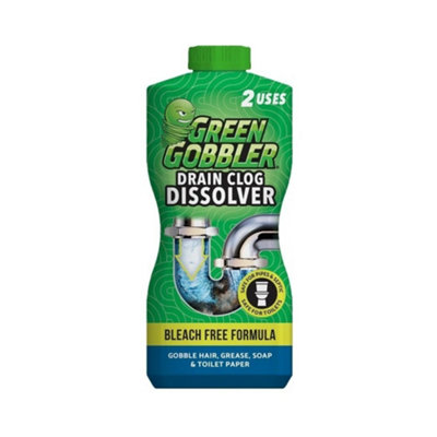 Green Gobbler Drain Clog Dissolver Dual Chamber Bottle 916Ml from B&Q
