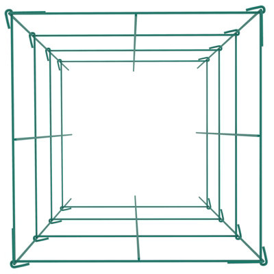 Vevor Tomato Cages, 6 Packs Square Plant Support Cages, Pvc-Coated Steel Towers For Climbing Vegetables, Plants, Flowers
