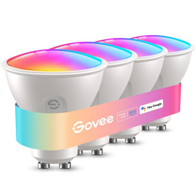 Govee Smart Bulb Gu 10 Rgbww400 Lm Dimmable Color Changing Led Light Bulbs Work With Alexa And Google Assistant56 Dynamic from B&Q