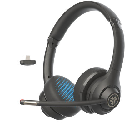  - Jlab Go Work 2 Nd Gen Wireless Headset With Microphone55+H Pc Bluetooth Or Usb C DongleNoise Cancelling MicMultipointOn
